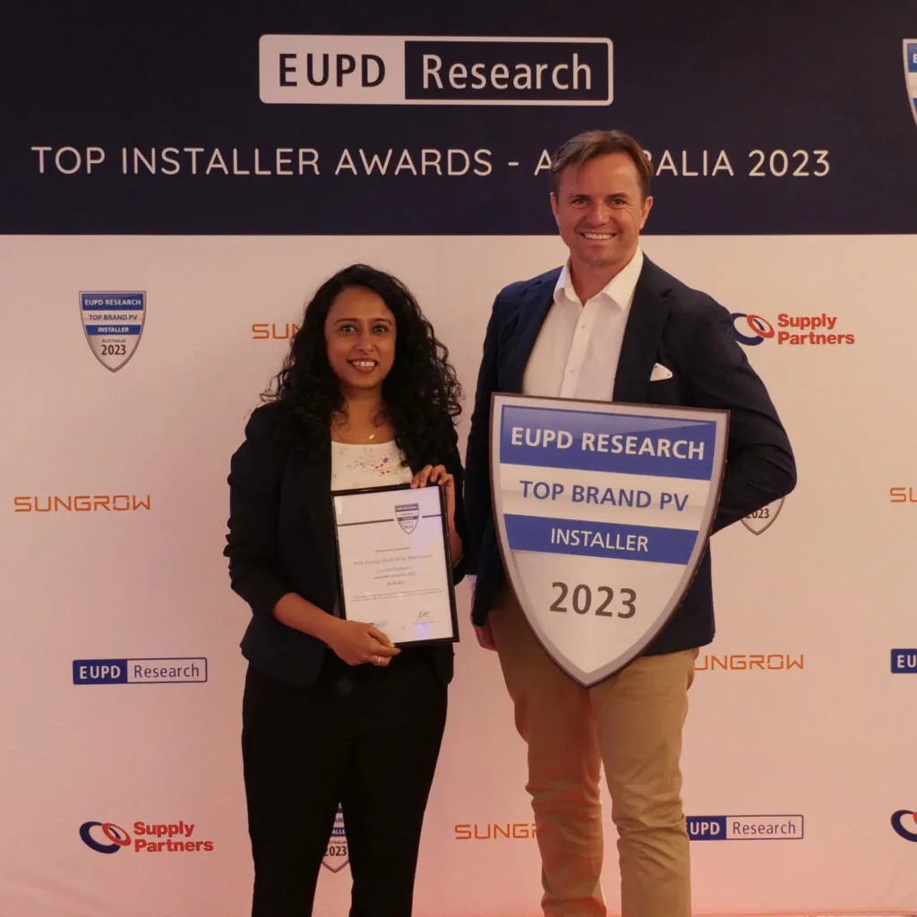 Derek McKercher holding the 2023 EUPD Research award