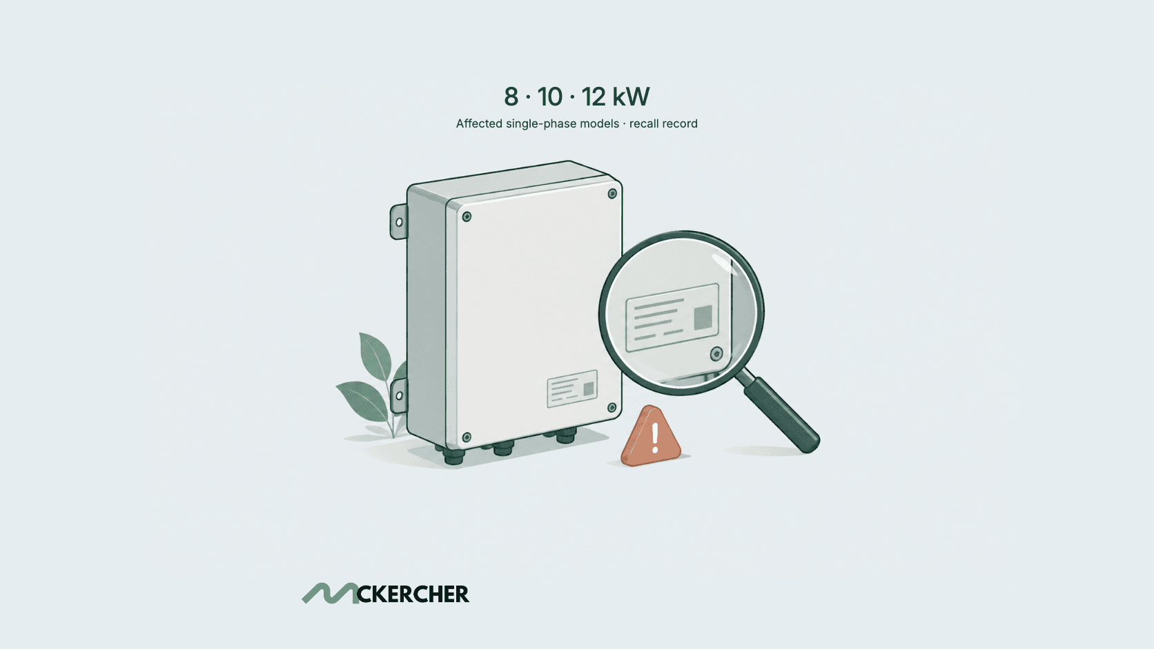 Sigenergy recall covers certain 8, 10 and 12kW single-phase controllers